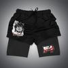 Pantalones cortos de playa de doble capa con estampado digital 3D de la serie Longzhu. Suministro caliente del comercio electrónico transfronterizo de Amazon.