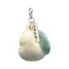 Sin presión Pera artículos genuinos imitación pluma de conejo rex pera de pato llavero para coche colgante bola de felpa colgante para mochila regalos para hombres y mujeres