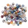 Cuentas Electrochapadas Tierra de 10-12 mm DIY Ropa Accesorios para Sombrerería Materiales para Joyería Cuentas de Bola de Cristal de 96 Lados Cuentas Facetadas