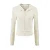 Ropa de mujer INS transfronteriza estilo europeo y americano al por mayor otoño nuevo sudadera con capucha y cremallera estilo Maillard ajustada chaqueta