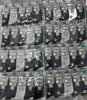 Venta al por mayor otoño e invierno nuevos calcetines para hombre de color sólido a rayas absorbentes de sudor de cintura media calcetines de algodón del noreste suministro de puesto negocio calcetines de media caña
