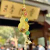 Mismo Estilo que el Lingote Atractor de Fortuna Chapado en Oro, Calabaza, Amuleto de la Suerte, Bestia Tragadora de Oro, Loto, Colgante para Teléfono de Animal del Zodiaco de la Tienda Puzuo Gold