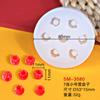 Molde de Silicone de Rodela de Laranja, Morango, Mirtilo, Framboesa, Molde Realista para Decoração de Bolo de Frutas, Molde Pequeno Squishy de Nariz