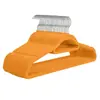 Percha de Terciopelo sin Costuras Multifuncional Antideslizante de Plástico Percha para Ropa Hogar Mágico Organizador de Acabado Percha para Ropa Tirante para Ropa