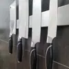 Estante magnético de acero inoxidable para cuchillos de pared, soporte magnético para cuchillos de cocina, estante de almacenamiento magnético para cuchillos sin taladro, organizador de cuchillos de cocina
