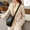 Bolsa Transversal Grande para o Dia a Dia para Mulheres Novo Estilo Simples Versátil Bolsa de Grande Capacidade Bolsa de Ombro Bolsa Transversal Bolsa Tote de Couro Macio Leve