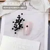 K9 Nuevos Strass Redondos Negro Mate Super Brillantes para Uñas, Strass Triturados, Strass Apilados, Rellenos de Strass, Strass Negro para Uñas de Corte 33