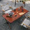 Mesa rodante de aleación de aluminio para exteriores, mesa de picnic portátil, mesa de barbacoa, mesa de equipo de camping, mesa para viajes en coche, mesa plegable ligera