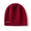 Chapéu Engrossado Chapéu de Caxemira Pura Chapéu de Pelo Feminino Chapéu de Lã Quente e Versátil Proteção para as Orelhas Chapéu de Tricô Chapéu para o Frio
