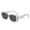 Gafas de sol cuadradas de estilo moderno, estilo europeo y americano, para tiro callejero, gafas de sol que combinan con todo, gafas de sol retro con montura pequeña y diseño transfronterizo para mujer.