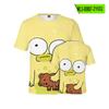 OPOSTOS SOLARES refugiados alienígenas novo verão impressão 3D colorida de secagem rápida respirável adulto de manga curta T-shirt