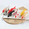 Modelo de Peixe Koi de Simulação em PVC Pingente de Chaveiro de Peixe Dourado Peixe Ornamental Tanque de Peixes Paisagismo Decorativo Adereços Decorativos