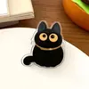 Clip para Cuaderno de Gato Negro de Dibujos Animados Popular, Gatito Lindo, Clip para Comida, Clip de Papelería para Notas, Clip de PP, Clip de Sellado