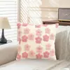 Funda de Almohada de Flor Tridimensional Nueva con Borlas Transfronteriza Funda de Cojín de Imitación Cachemira Jacquard Almohada de Sofá Almohada de Mesita de Noche