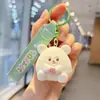 Chaveiro Criativo Novo de Resina de Chá de Leite Queijo Rato Boneca Fofa Pingente de Celular Pingente de Mochila de Estudante Presente