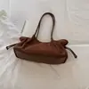 Bolso Tote Melanoid para Viajar para Mujer 2026 Nuevo Otoño Retro Gamuza Felpa Bolso de Hombro Único Gran Capacidad Bolso de Axila