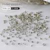 50 mini nail art em forma de ponta diamante jóias cristal vidro pilha broca entender Champagne unha broca atacado