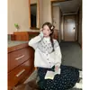 Fábrica de Suéteres Dalan Source Cárdigan Fair Isle para Mujer Otoño/Invierno 2026 Abrigo Coreano Retro Holgado Adelgazante