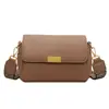 High-end Retro Pequeno Bolsa Feminina 2024 Novo Popular Largo Alça de Ombro Crossbody Bolsa Elegante All-match Casual Pequeno Quadrado Bolsa