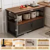 Rack de Cozinha Multifuncional Mesa de Corte de Legumes Bancada Armário de Chão Multicamadas Armazenamento para Microondas Armário Lateral Doméstico