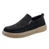 Nuevos zapatos de verano para hombre, slip-on estilo 'dad shoes', estilo casual para el día a día, suela suave, resistentes al desgaste, transpirables, ligeros para hombre