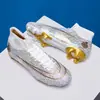 Nuevos zapatos de fútbol para adultos transfronterizos para hombre, de caña alta, con tacos para césped artificial, tacos largos para estudiantes y niños, zapatos de entrenamiento para hombre, venta al por mayor