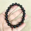 Pulsera de sándalo mini estilo de círculo único 8MM pulsera para hombres y mujeres cuentas de rosario para jugar con texto compacto fabricantes de joyería decorativa al por mayor