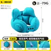 Almohada inflable tipo presión, almohada de soporte para el cuello portátil para viajes de larga distancia, siesta en avión, almohada en forma de U para soporte del cuello en el coche