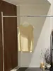 Hoo Verão Novo Estilo Francês Design Cruzado nas Costas Casual Chique Versátil para o Dia a Dia Camisa Sem Mangas Linha A Csa7124
