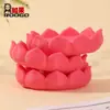 Base de Loto Adorno Pequeño Caja Misteriosa Figura Muñeca Decoración Buena Suerte Loto Escena de Escritorio de Oficina Arreglo