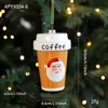 Nuevo Colgante de Hombre de Jengibre de Plástico Colgante Decoración de Árbol de Navidad Suministros Adornos Suministros de Decoración de Atmósfera En Stock