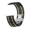 Para Correa Apple Samsung Correa Iwatch Correa Cinco Correa de Acero Inoxidable Cerámica Hebilla Plegable Negra y Blanca