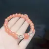 Pulsera de Loto de Cristal con Dos Mundos de Alegría, Diseño Simple y Único, Exquisita Pulsera Hecha a Mano con Cuentas, Fuente Mayorista para Transmisiones en Vivo, Estilo para Mujer