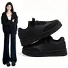 Zapatos de Plataforma DeXun Negros para Mujer 2026 Primavera/Otoño Nuevos Transpirables Versátiles Suela Gruesa que Aumenta la Altura Suela Suave Cómodos Casuales Zapatos para Mujer