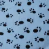 Manta de Forro Polar de Doble Cara para Mascotas Transfronteriza para Perros, Manta Caliente para Mascotas, Manta con Huellas de Patas de Gato y Perro, Colchoneta para Dormir, Esterilla para Mascotas