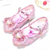 Sapatos infantis menina sapatos de salto alto menina pequena Aisha sapatos de cristal primavera e outono 2022 dança piano crianças sapatos de princesa