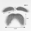 Adereços de Barba Postiça para Halloween Suprimentos para Festa Fantasia Barba Postiça Barba Postiça Preta Bigode