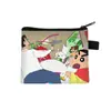Nuevo Monedero de Dibujos Animados Crayon Shin-Chan para Estudiantes Hombres y Mujeres Bolsa de Almacenamiento de Poliéster Bolsa de Almacenamiento Personalizada de Moda Venta al por Mayor Caliente