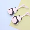 Lindo llavero de panda emo hecho a mano DIY colgante pequeño para bolsa personalizado creativo colgante para coche adornos para bolsa de PU