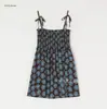 Maiô vintage de uma peça sem alças com estampa floral franzido, que disfarça a barriga, para mulheres, adequado para férias na praia e fontes termais
