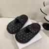 Diadema de lunares estilo coreano Pantuflas de algodón Zapatos de mujer Ropa para exteriores 2026 Invierno Nuevo Suela Gruesa Pantuflas Francesas Perezosas