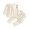 Conjunto de Ropa de Otoño para Niños 5 Nuevas Prendas Base de Algodón Puro Ropa Interior Cálida Ropa de Otoño y Pantalones para Niña Ropa para el Hogar Pijamas