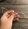 Monturas de Gafas Versátiles, Sencillas y Elegantes, para Hombres y Mujeres, Retro, Cara Grande, Ultraligeras, sin Montura, Perforadas, para Gafas de Prescripción de Negocios