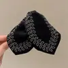 Presilha de Cabelo de Pelúcia Laço Outono e Inverno para Mulheres, Presilha de Cabelo de Alta Qualidade Novo Estilo 2025 na Parte de Trás da Cabeça, Presilha de Tubarão Grande Acessório de Cabelo