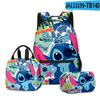 Producto Nuevo Transfronterizo 3D: Set de Tres Piezas para Estudiante con Estampado de Dibujos Animados: Mochila, Lonchera y Estuche - Más Elegante Que Nunca
