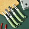 Conjunto de Utensílios de Cozinha Faca para Frutas Tesoura Descascador de Frutas e Legumes Abridor de Garrafas Multifuncional Conjunto de 7 Peças Base Combinada Lote