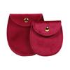 Bolsa de Broche Ovalada de Tela de Terciopelo para Almacenamiento de Joyería Bolsas de Embalaje para Anillos, Pendientes, Collares Hebilla Dorada Bolsa de Almacenamiento de Joyería Venta al por Mayor