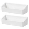 Caja de almacenamiento para puerta de armario de cocina, estante de almacenamiento de pared sin perforaciones, estante de almacenamiento de pared sin costuras para baño