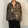 Camisa floral de manga larga para hombre y mujer, adecuada para primavera, otoño y verano, con un toque de alta gama, estilo coreano, moderna, genial, nicho, estilo Hong Kong, chaqueta camisa vintage