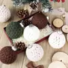 Bolas de Natal Crochê Puras Feitas à Mão Europeias e Americanas Transfronteiriças Decoração de Feriado Pingente de Presente Criativo Produto Acabado